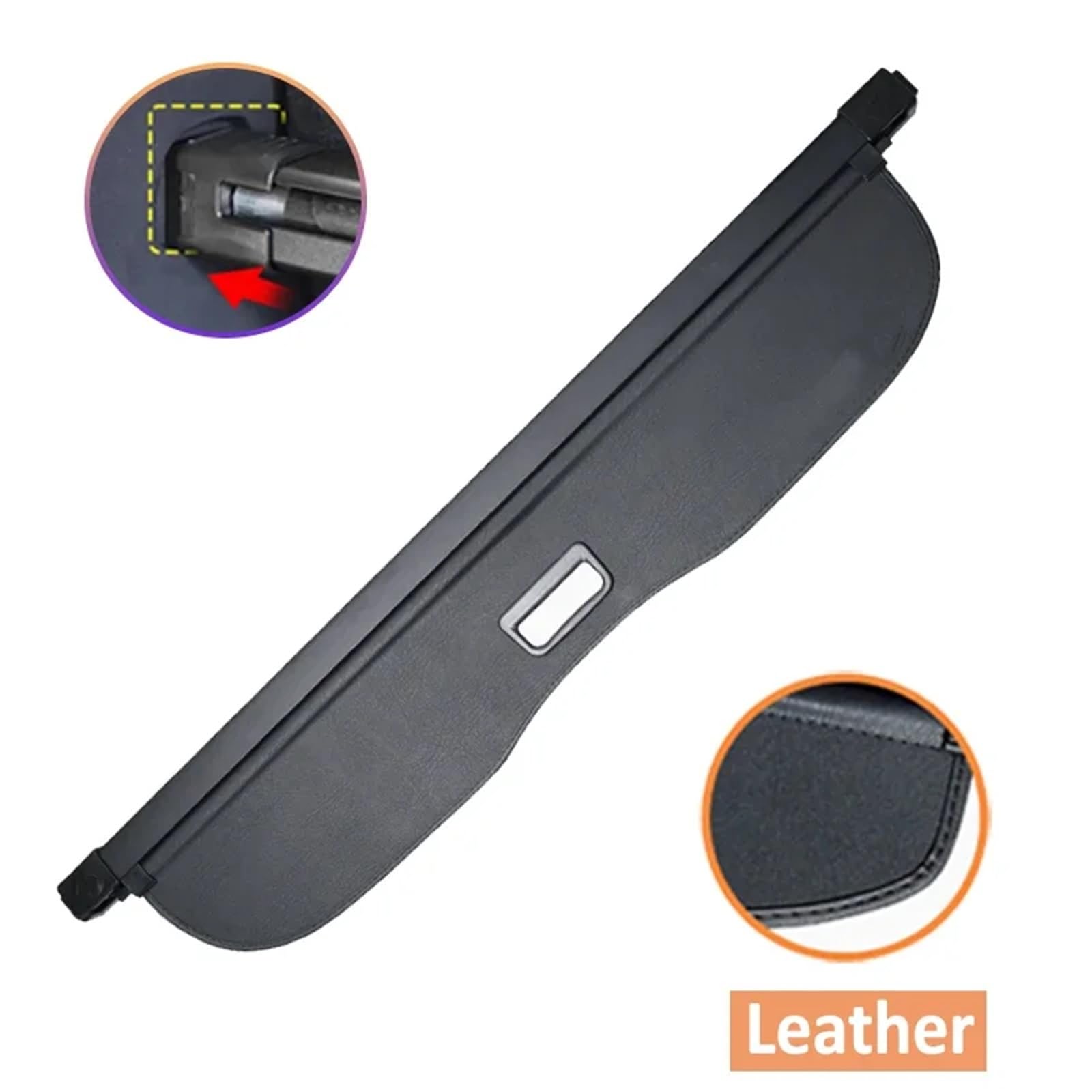Kofferraumvorhang Kompatibel mit Geely Xingyue L KX11 2021 2022 2023 2024 2025 Geely Monjaro Kofferraum-Laderaumabdeckung, Trennwand, Autozubehör(Leather) von CJMPZKVRY