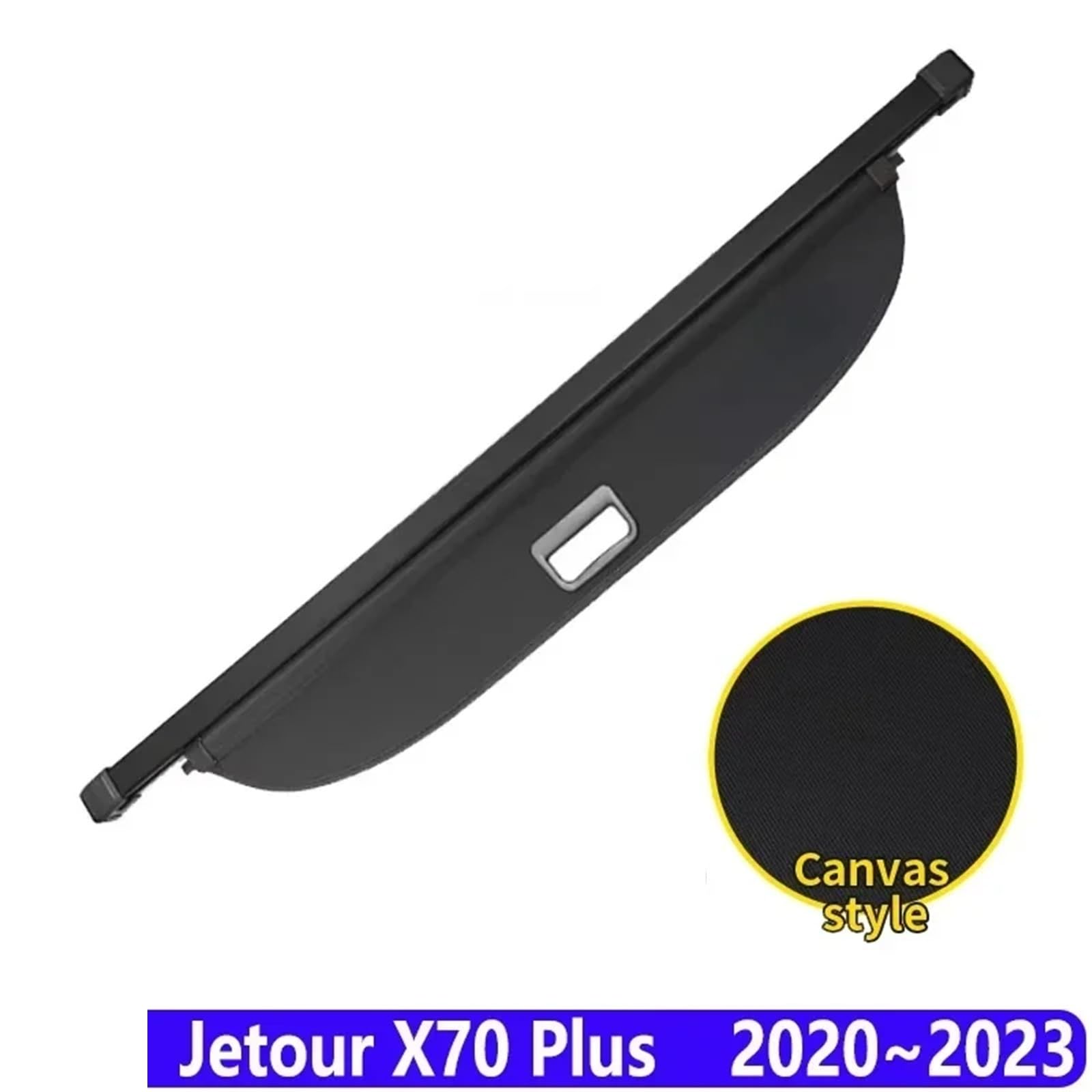Kofferraumvorhang Kompatibel mit Jetour X70 Plus 2020 2021 2023 Gepäckaufbewahrung Verstellbare Trennwand Schutzabdeckung for die Privatsphäre Zubehör(Canvas) von CJMPZKVRY