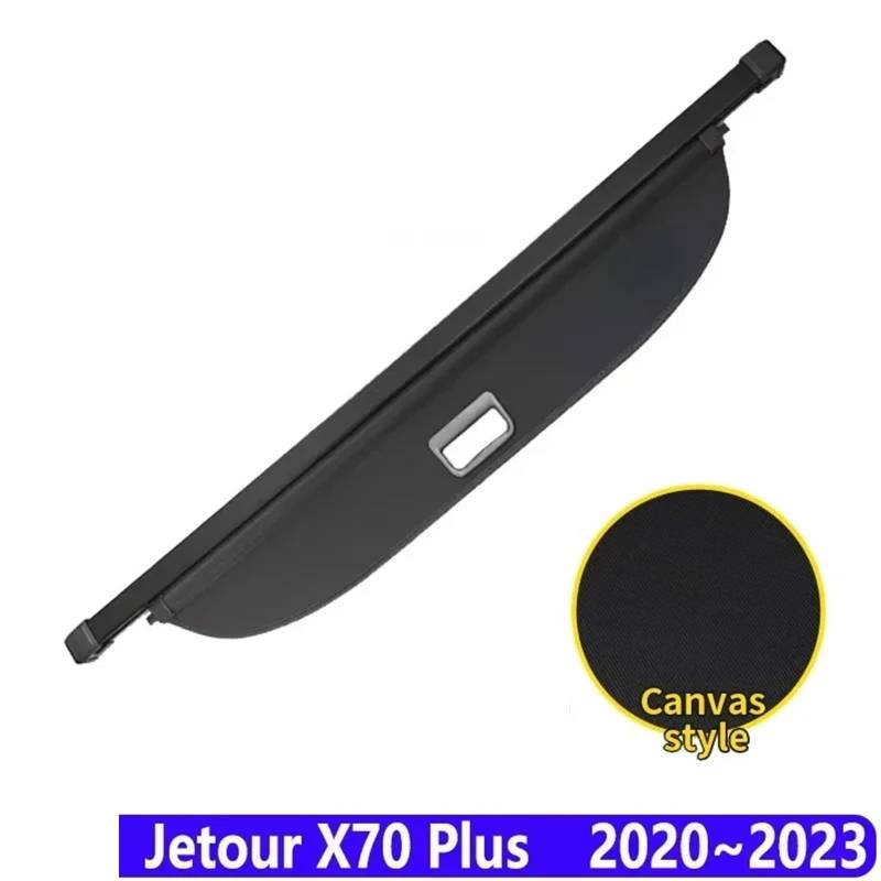 Kofferraumvorhang Kompatibel mit Jetour X70 Plus 2020 2021 2023 Gepäckaufbewahrung Verstellbare Trennwand Schutzabdeckung for die Privatsphäre Zubehör(Canvas) von CJMPZKVRY