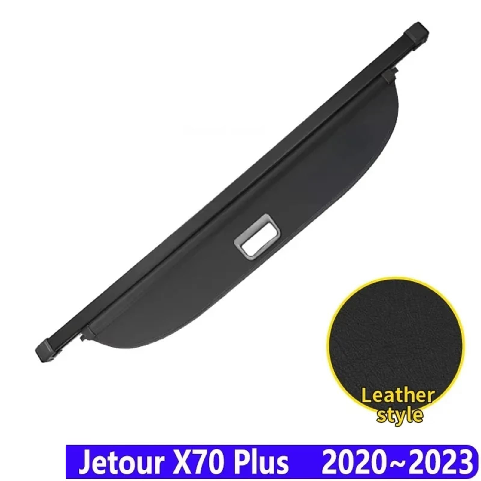 Kofferraumvorhang Kompatibel mit Jetour X70 Plus 2020 2021 2023 Gepäckaufbewahrung Verstellbare Trennwand Schutzabdeckung for die Privatsphäre Zubehör(Leather) von CJMPZKVRY