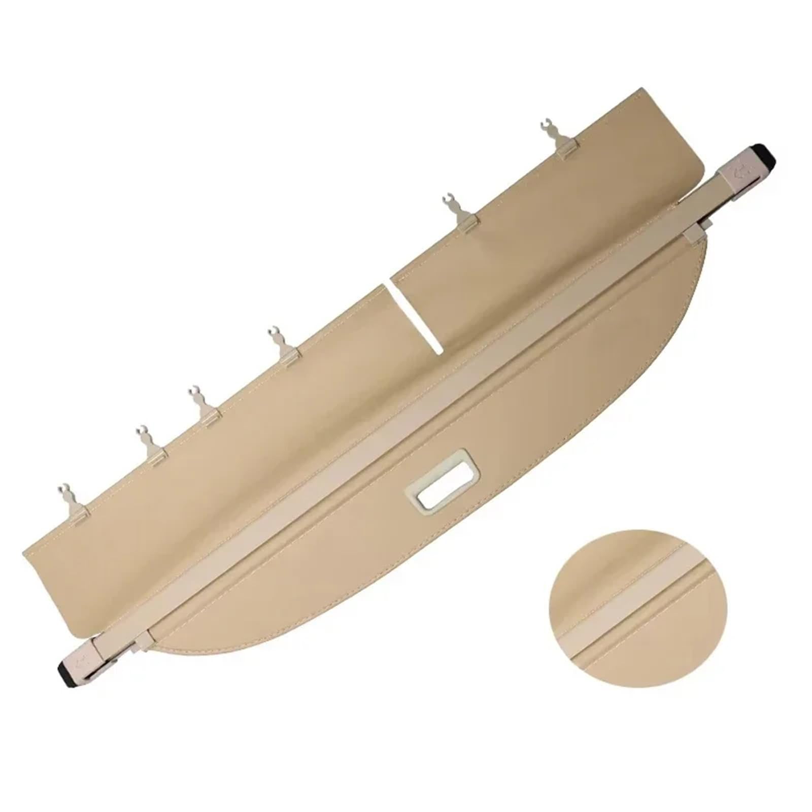 Kofferraumvorhang Kompatibel mit Kompatibel mit RAV4-Zubehör RAV 4 XA40 MK4 2013~2018 Laderaumabdeckung Aufbewahrung Verstellbare Trennwand Schutzteile(Beige Leather) von CJMPZKVRY