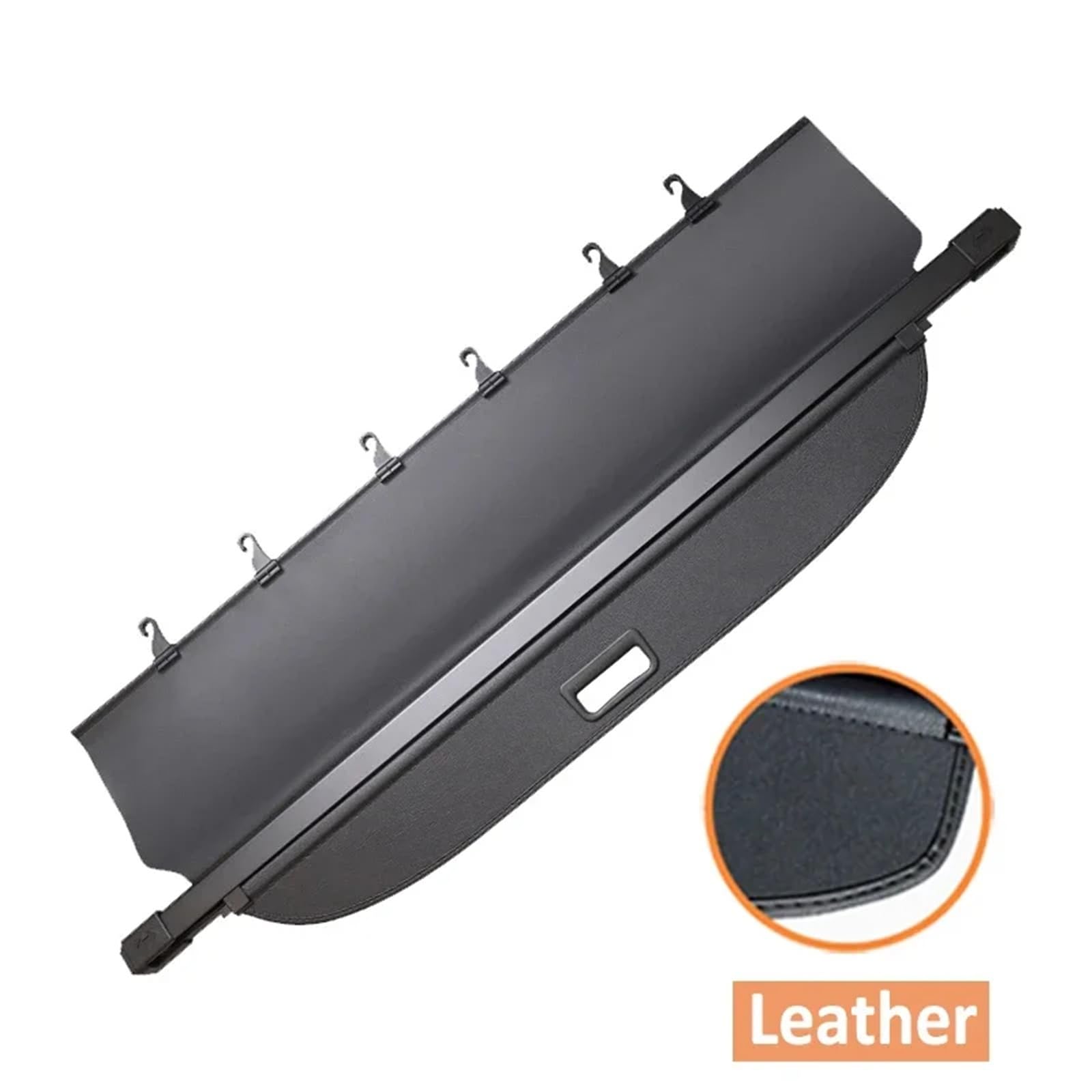 Kofferraumvorhang Kompatibel mit Nissan X-Trail T31 2007~2013 X Trail 2012 Einziehbare Aufbewahrungs-Gepäcktrennwandabdeckung Innenzubehör(Leather) von CJMPZKVRY
