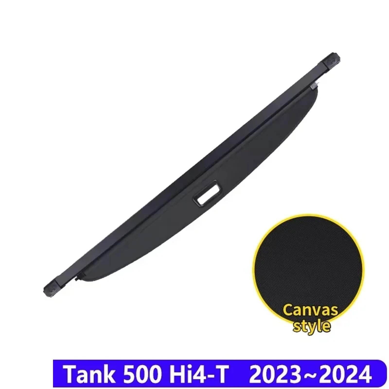 Kofferraumvorhang Kompatibel mit Tank 400 Hi4-T 2023~2025 Anti-Peeping-Gepäckaufbewahrung Einstellbare Trennwand Schutzhülle Autozubehör(Canvas) von CJMPZKVRY