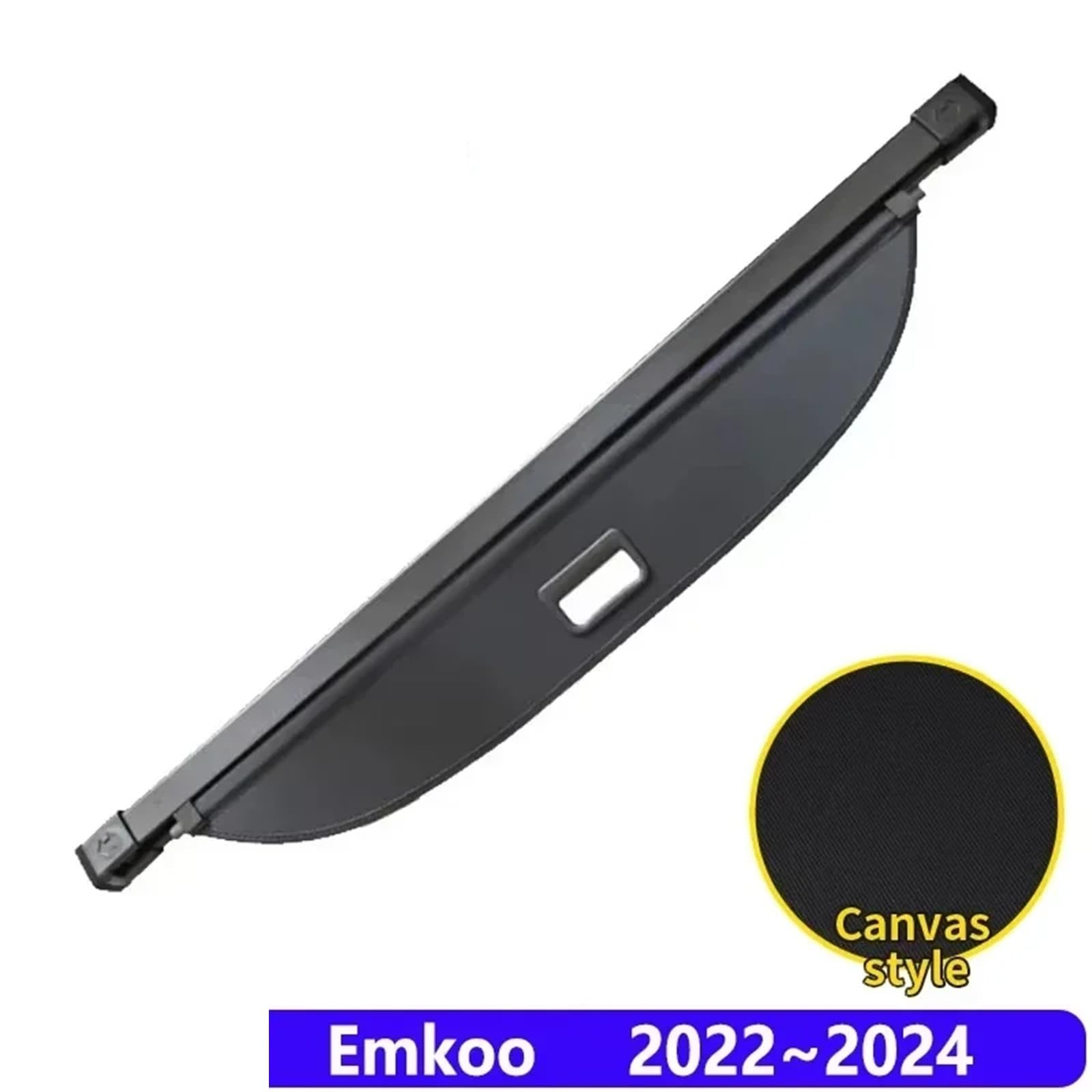 Kofferraumvorhang Kompatibel mit Trumpchi GAC Emkoo 2022 2023 2024 Gepäckaufbewahrung Verstellbare Trennwand Schutzhülle Autozubehör(Canvas) von CJMPZKVRY