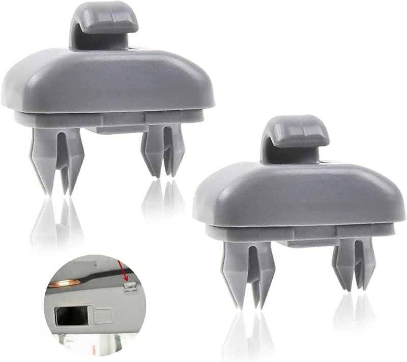 2 Stück Sonnenblende Clip für Audi A4 B8 Sonnenblende Halterung, für Audi Sonnenblende Halterung mit A1 A3 A4 A5 Q3 Q5 (8E0 857 562) A7 B6 B7 B8 S4 S5, Blendfreie Autozubehör von CJMUQHEHH