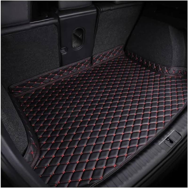 Auto Kofferraum Schutzmatte für BMW X4 2019-2022, Passgenaue Antirutschmatte Auto Kofferraumwanne Antirutschmatte Schubladen,Black-red von CJYCJY