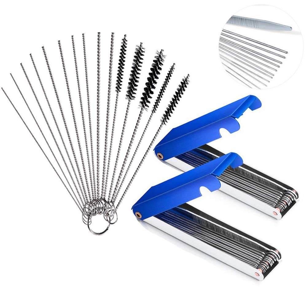 CKANDAY Satz von 3 Vergaser Carbon Dirt Jet entfernen Reiniger, 2 Stück von 13 Reinigungsdrähten Set + 10 Reinigungsnadeln + 5 Nylon Bürsten Tool Kit für Motorrad ATV UTV Moped Welder Carb CKANDAY Satz von 3 Vergaser Carbon Dirt Jet entfernen Reiniger, 2 Stück von 13 Reinigungsdrähten Set + 10 Reinigungsnadeln + 5 Nylon Bürsten Tool Kit für Motorrad ATV UTV Moped Welder Carb von CKANDAY