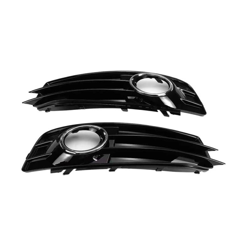 Auto-Frontgrill 1 Paar Auto Nebel Licht Kühlergrill Abdeckung 8P0807682 8P0807681 Front Stoßstange Nebel Lampe Grill Für A3 8P S-Linie 2009-2012 Autogrills(Chrome Silver) von CKGRHJSA