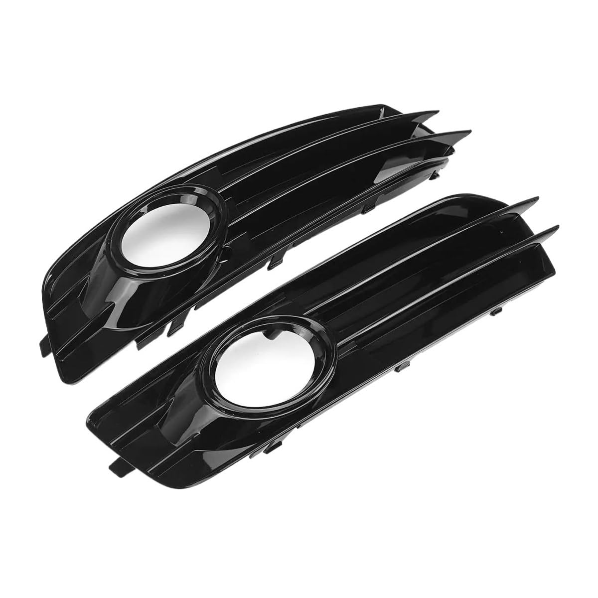 Auto-Frontgrill 1 Paar Auto Nebel Licht Kühlergrill Abdeckung 8P0807682 8P0807681 Front Stoßstange Nebel Lampe Grill Für A3 8P S-Linie 2009-2012 Autogrills(Glossy Black) von CKGRHJSA