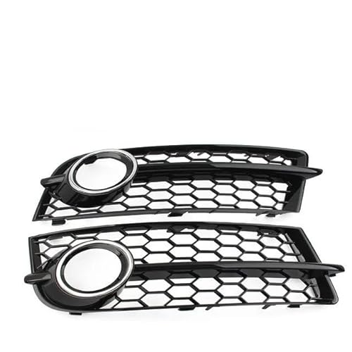 Auto-Frontgrill 1 Paar Glänzend Schwarz Auto Nebel Lampe Kühlergrill Für TT 8J 2006-2014 Front Stoßstange Waben Mesh Licht Abdeckung Außen Zubehör Autogrills(1 UK) von CKGRHJSA