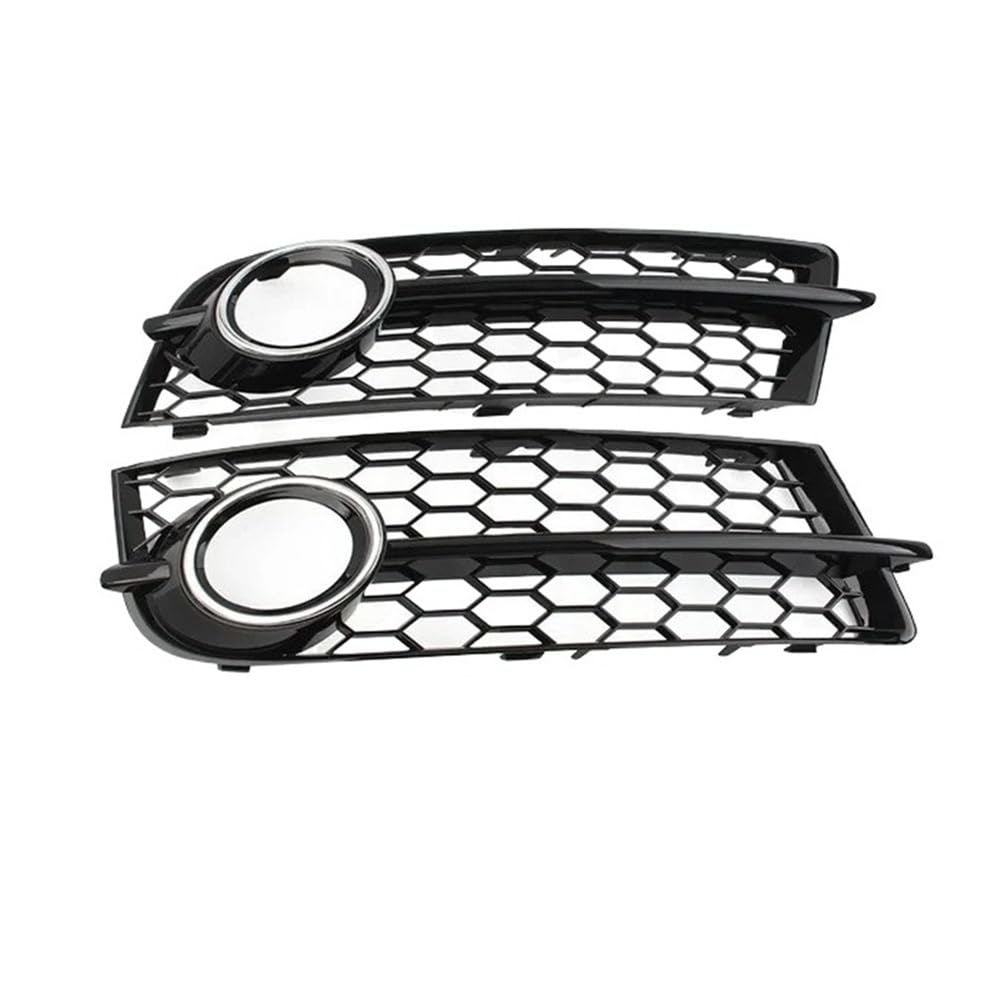 Auto-Frontgrill 1 Paar Glänzend Schwarz Auto Nebelscheinwerfer Kühlergrill Für TT 8J 2006-2014 Frontstoßstange Mesh Lichtabdeckung Autogrills(Chrome Silver) von CKGRHJSA