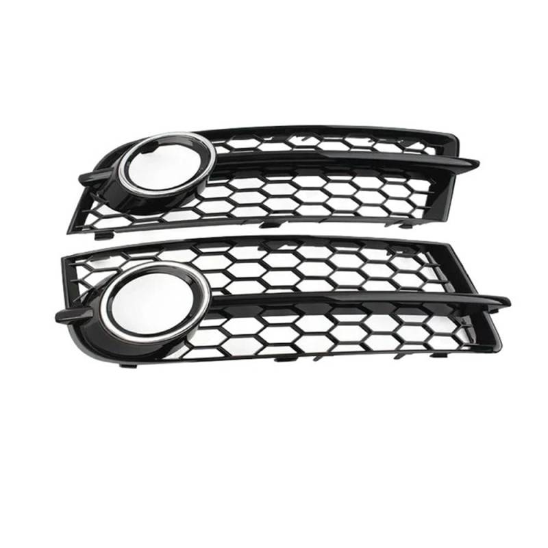Auto-Frontgrill 1 Paar Glänzend Schwarz Auto Nebelscheinwerfer Kühlergrill Für TT 8J 2006-2014 Frontstoßstange Mesh Lichtabdeckung Autogrills(Chrome Silver) von CKGRHJSA