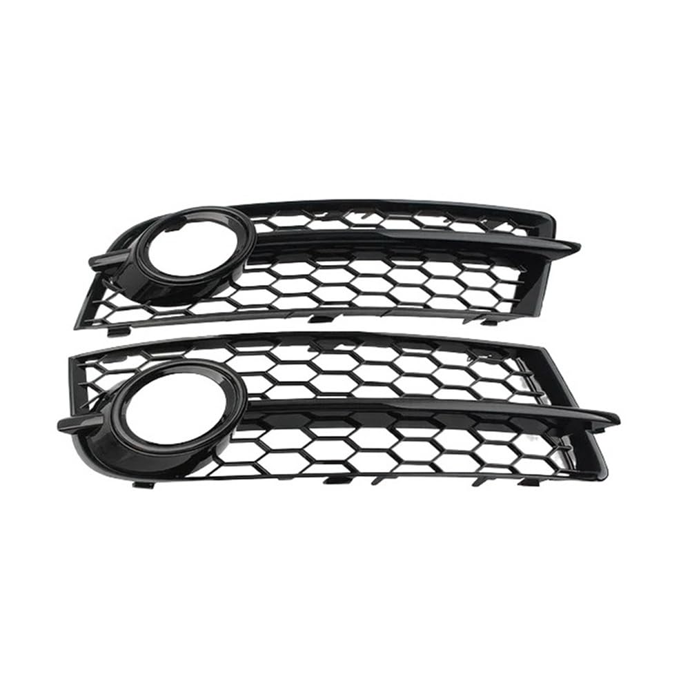 Auto-Frontgrill 1 Paar Glänzend Schwarz Auto Nebelscheinwerfer Kühlergrill Für TT 8J 2006-2014 Frontstoßstange Mesh Lichtabdeckung Autogrills(Glossy Black) von CKGRHJSA