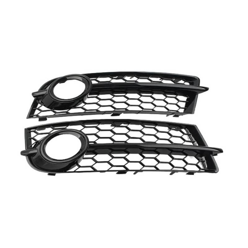 Auto-Frontgrill 1 Paar Glänzend Schwarz Auto Nebelscheinwerfer Kühlergrill Für TT 8J 2006-2014 Frontstoßstange Mesh Lichtabdeckung Autogrills(Glossy Black) von CKGRHJSA