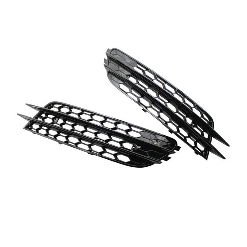 Auto-Frontgrill 2 Stücke Auto Nebelscheinwerfer Abdeckung Grille Grill Für A6 C7 2012-2015 Autogrills(Zwart) von CKGRHJSA
