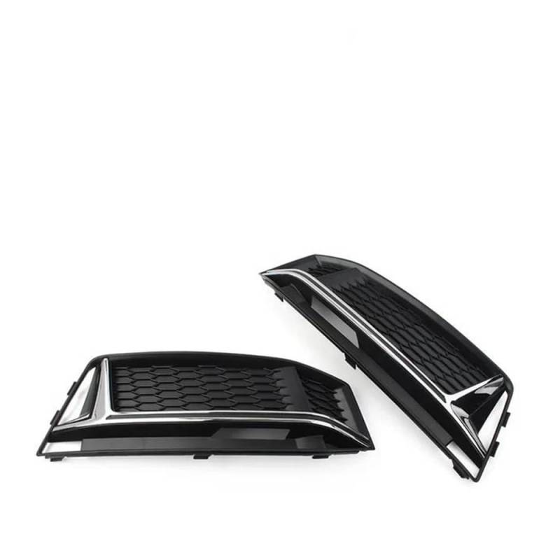 Auto-Frontgrill 2Pcs Auto Nebel Licht Lampe Kühlergrill Abdeckung Für A4 B9 S-Linie S4 2016 2017 2018 Front Stoßstange Mesh Grill Auto Zubehör Autogrills(1 UK) von CKGRHJSA