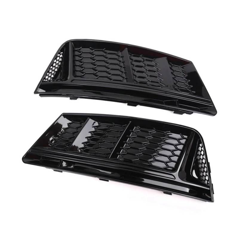 Auto-Frontgrill 2X Front Nebel Licht Lampe Kühlergrill Grill Abdeckung Für A4 B9 2016 2017 2018 Standard Waben Front Stoßstange Grills Auto Zubehör Autogrills(09) von CKGRHJSA