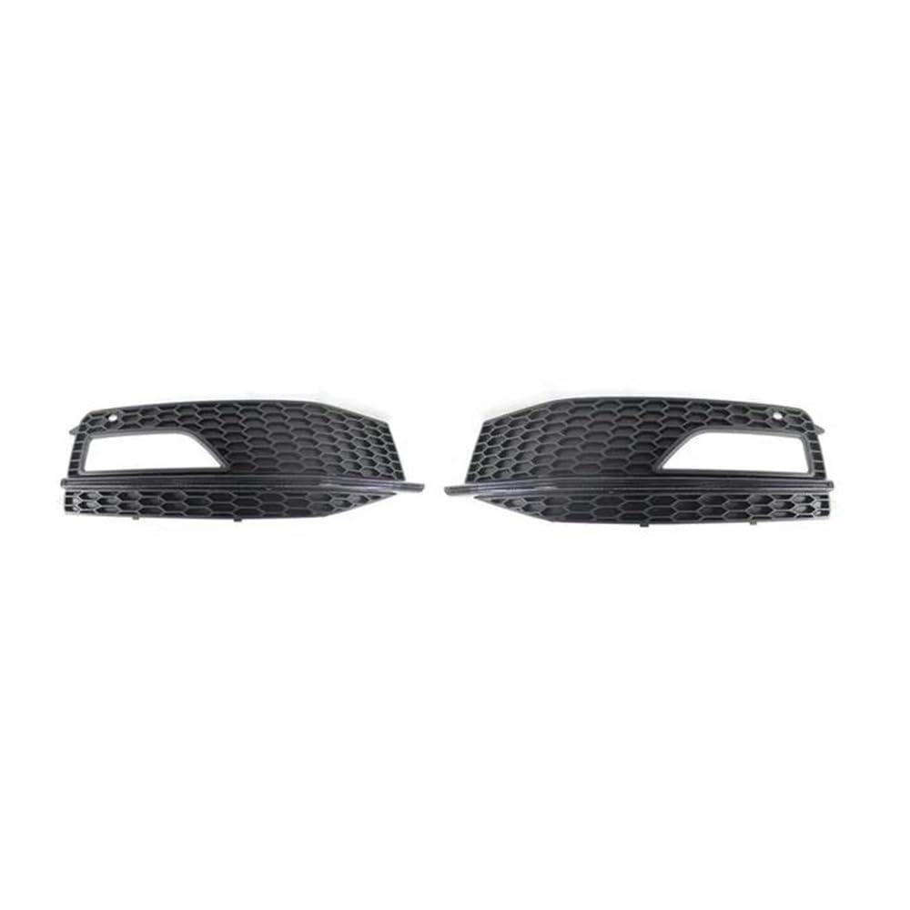 Auto-Frontgrill 8K0807681 Mesh Frontstoßstangengrill Nebelscheinwerfer Lampenabdeckung Grill Für A4 B8.5 S-Linie S4 2012 2013 2014 2015 Autogrills(A-Black) von CKGRHJSA