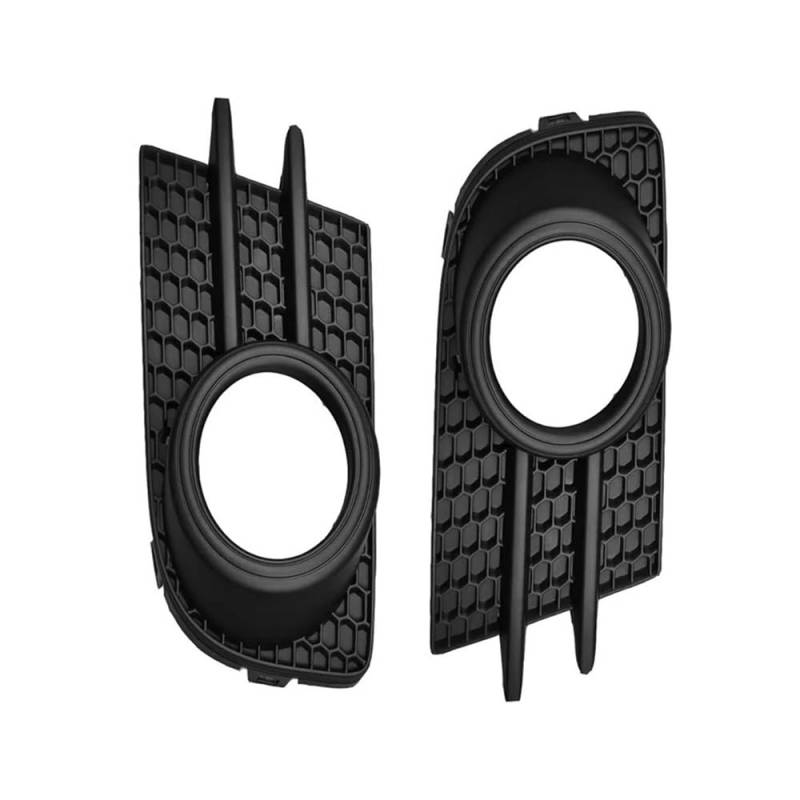 Auto-Frontgrill Auto Front Nebel Licht Shell Nebel Lampe Rahmen Nebel Lampe Halter Mit Schwarz/Chrom Ring Auto Zubehör Für Tiguan 2012-2018 Autogrills(Zwart) von CKGRHJSA