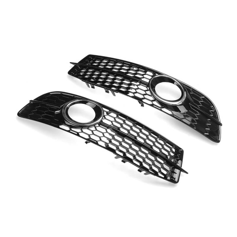 Auto-Frontgrill Auto Front Stoßstange Nebel Licht Lampe Kühlergrill Grill Abdeckung Für A6 C6 Für S-Linie 2008-2011 4F0807681Q01C Nebel Licht Lünette Abdeckung Autogrills(09) von CKGRHJSA