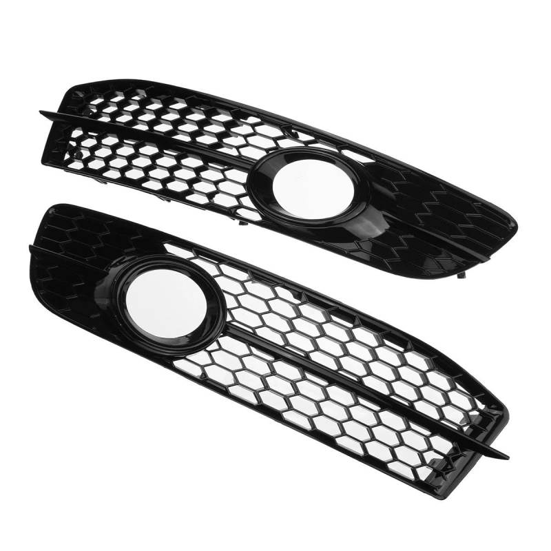 Auto-Frontgrill Auto Front Stoßstange Nebel Licht Lampe Kühlergrill Grill Abdeckung Für A6 C6 S-Linie 2008-2011 Nebel Licht Lünette Abdeckung 4F0807681Q01C Autogrills(09) von CKGRHJSA