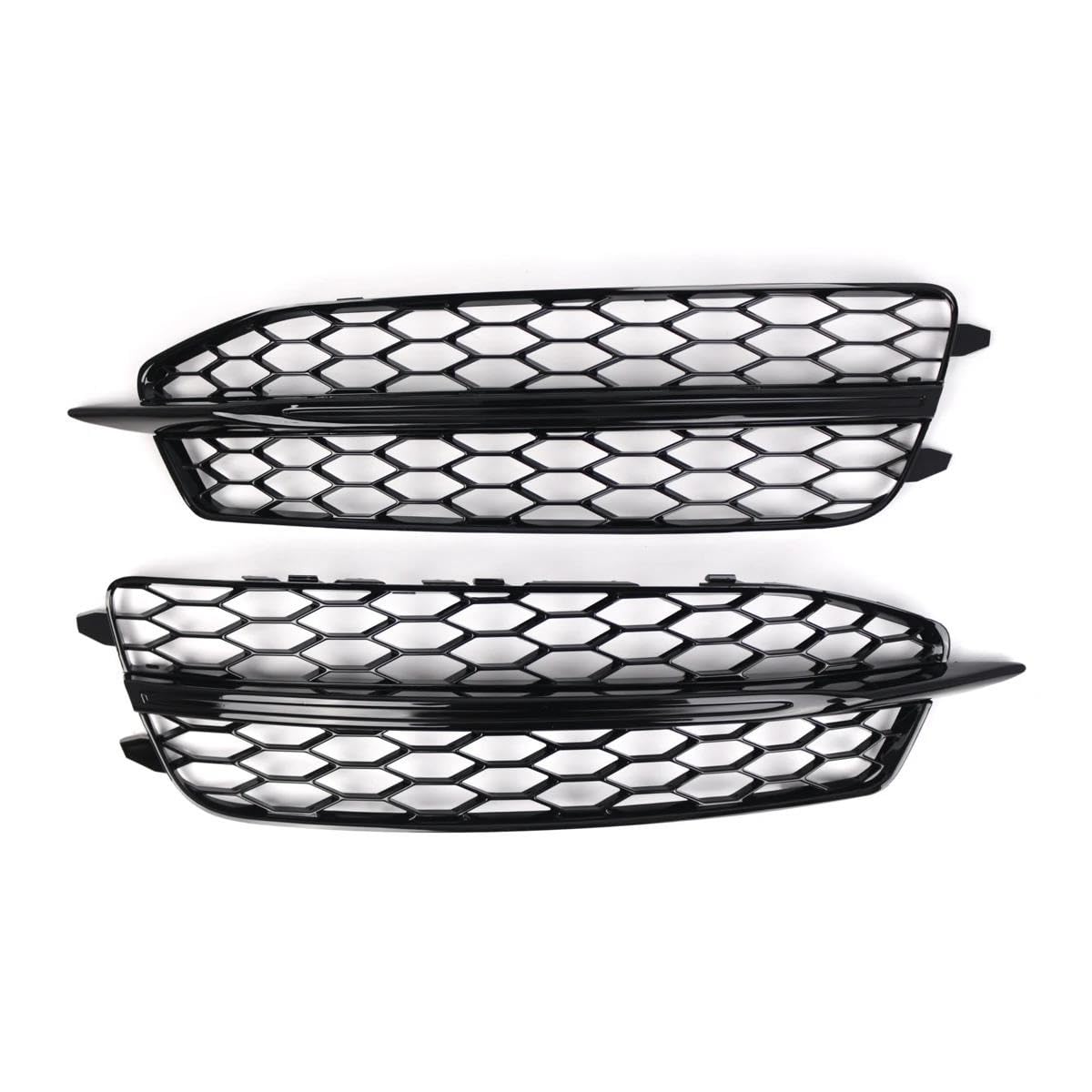Auto-Frontgrill Auto Frontstoßstange Nebelscheinwerfer Gitter Hex Grill Abdeckung Glanz Schwarz Für A6 C7 S Line S6 2011 2012 2013 2014 Autogrills(09) von CKGRHJSA