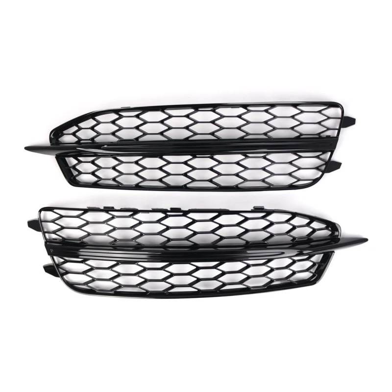 Auto-Frontgrill Auto Frontstoßstange Nebelscheinwerfer Gitter Hex Grill Abdeckung Glanz Schwarz Für A6 C7 S Line S6 2011 2012 2013 2014 Autogrills(09) von CKGRHJSA