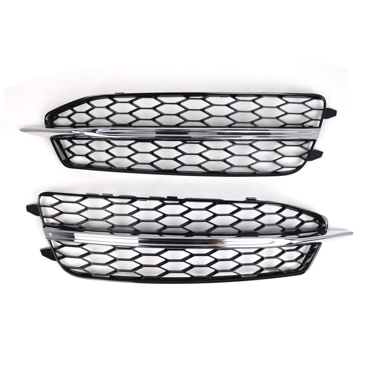 Auto-Frontgrill Auto Frontstoßstange Nebelscheinwerfer Gitter Hex Grill Abdeckung Glanz Schwarz Für A6 C7 S Line S6 2011 2012 2013 2014 Autogrills(1 UK) von CKGRHJSA