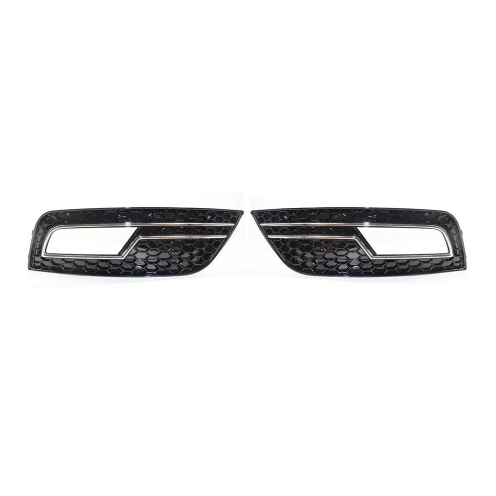 Auto-Frontgrill Autozubehör Autogitter Glänzend Chrom Schwarz Auto Frontstoßstange Nebelscheinwerfergitter Für A4 B8.5 Standard Edition 2013 2014 2015 2016 Autogrills(Chrome Black) von CKGRHJSA