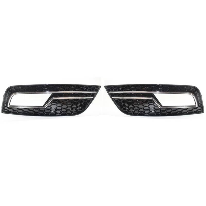 Auto-Frontgrill Chrom Schwarz Mesh Auto Front Stoßstange Nebel Licht Kühlergrill Abdeckung Für A4 B8.5 Standard Edition 2013-2016 Nebel Lampe Grill Autogrills(09) von CKGRHJSA