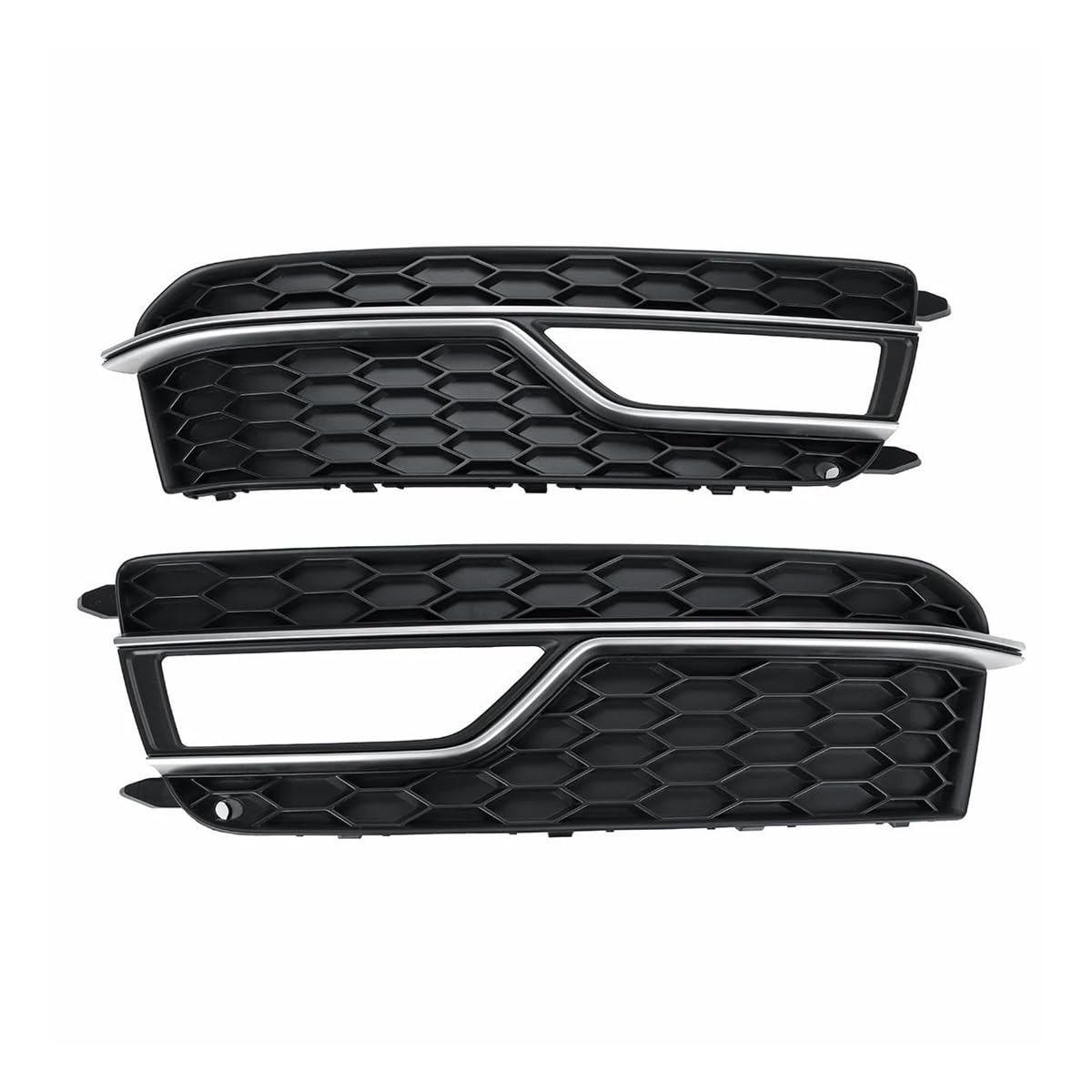 Auto-Frontgrill Chrom Silber Front Stoßstange Nebel Licht Kühlergrill Abdeckung Trim Für A5 S Line S5 2013 2014 2015 2016 2017 8T007681K 8T0807682K Autogrills(Pait) von CKGRHJSA