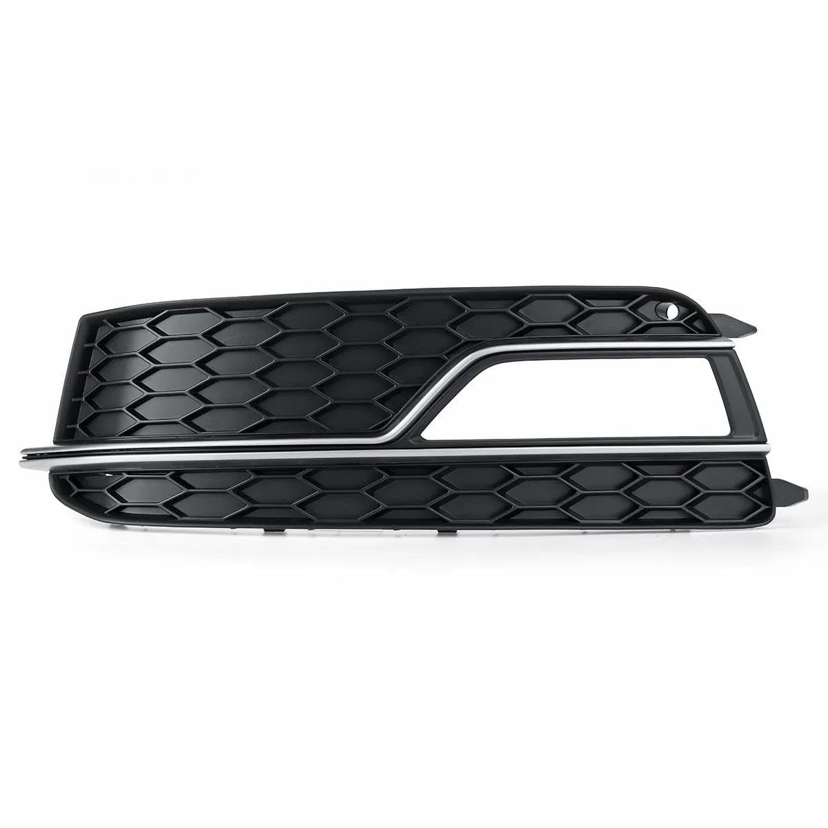 Auto-Frontgrill Chrom-Silber-Nebelscheinwerfer-Kühlergrill-Abdeckung Für A5 S Line S5 2013–2017 8T007681K 8T0807682K Frontstoßstangen-Untergitter Autogrills(Left) von CKGRHJSA