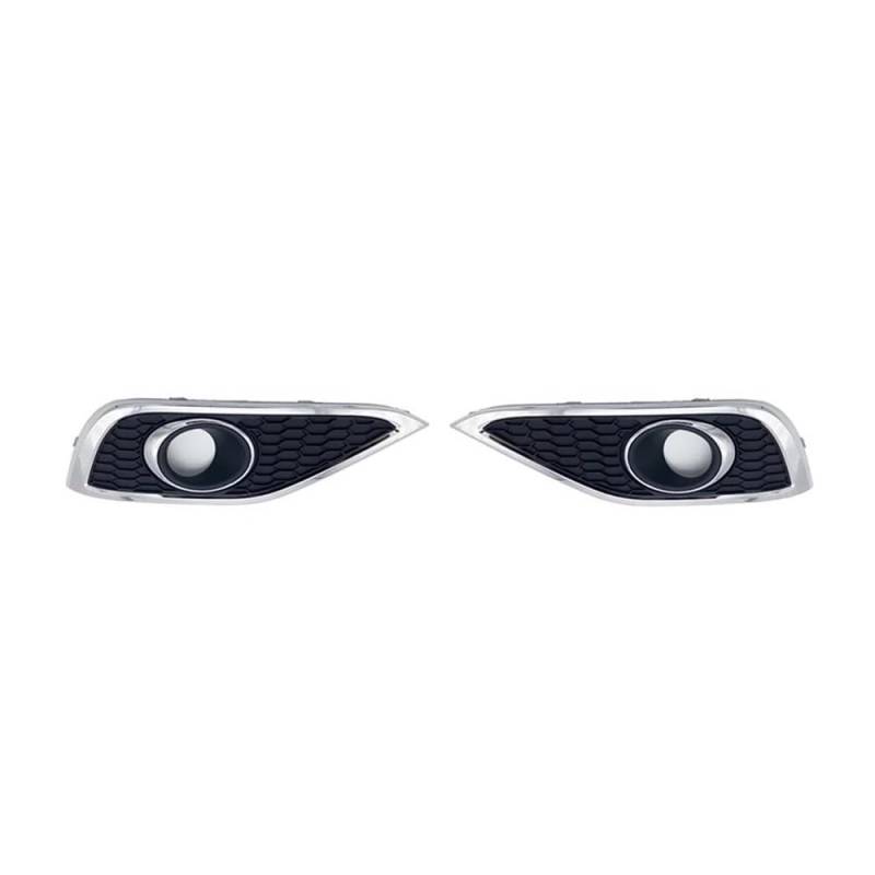 Auto-Frontgrill Für CRV 2012-2014 2013 Pre-Facelift Front Stoßstange Nebel Licht Abdeckung Rahmen Links Rechts Kühlergrill 71108-T0T-H00 71103-T0T-H00 Autogrills(Chrome 1 Pair) von CKGRHJSA