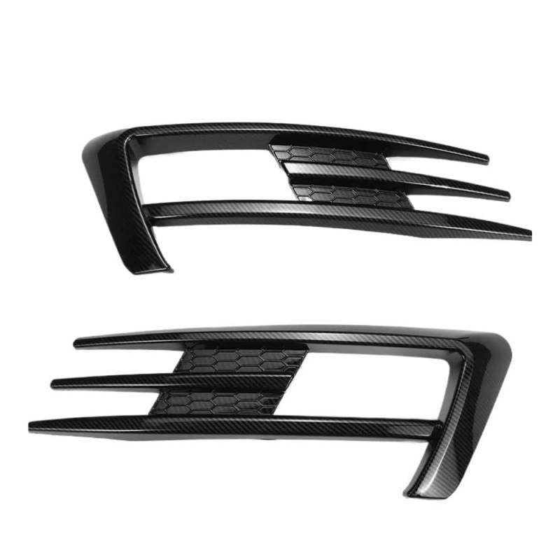 Auto-Frontgrill Für Golf 7 MK7 Für GTI 2014 2015 2016 2017 Nebelscheinwerfer Unterer Stoßfängergrill Paar Auto Front Nebelscheinwerfer Kühlergrill Autogrills(Carbon Fiber Look) von CKGRHJSA