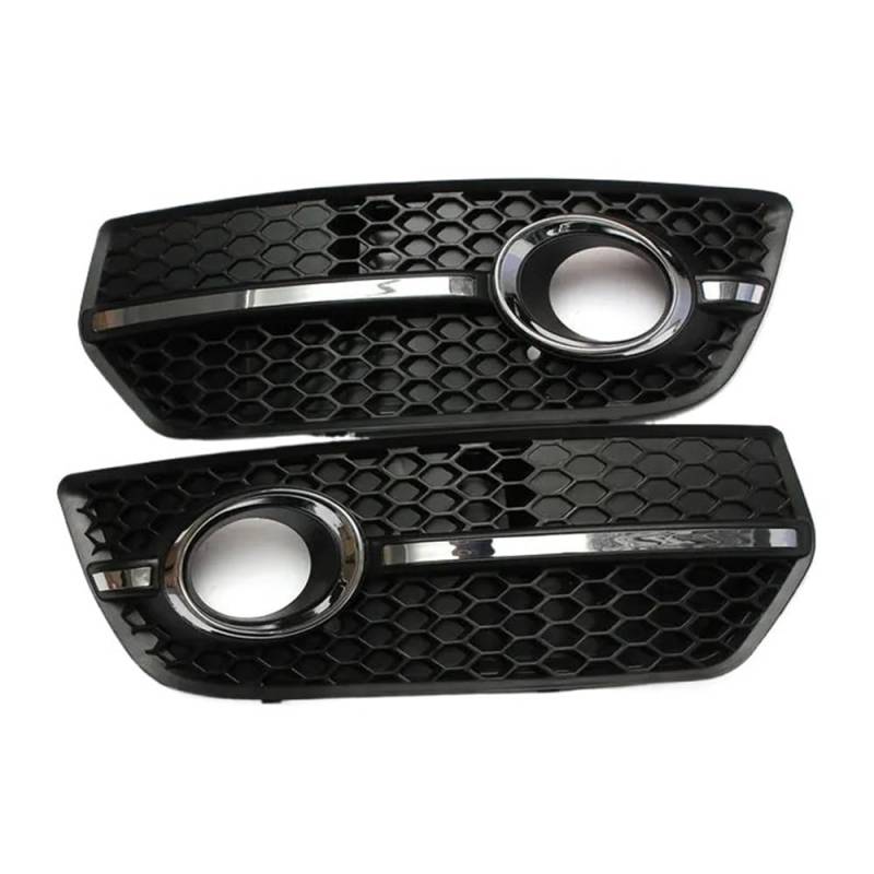Auto-Frontgrill Für Q5 Standard 2009-2012 Nebel Licht Grill Abdeckung Front Stoßstange Grille 8T0807681F Zubehör Chrom Silber Autogrills(1 Pair) von CKGRHJSA