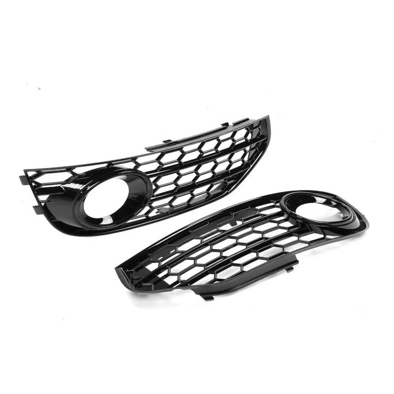 Auto-Frontgrill Paar Auto Nebelscheinwerfer Abdeckung Nebelscheinwerfer Wabengitter Für A4 B8 B8.5 2009-2015 8K0807681J 8K0807682J01C Autogrills(09) von CKGRHJSA
