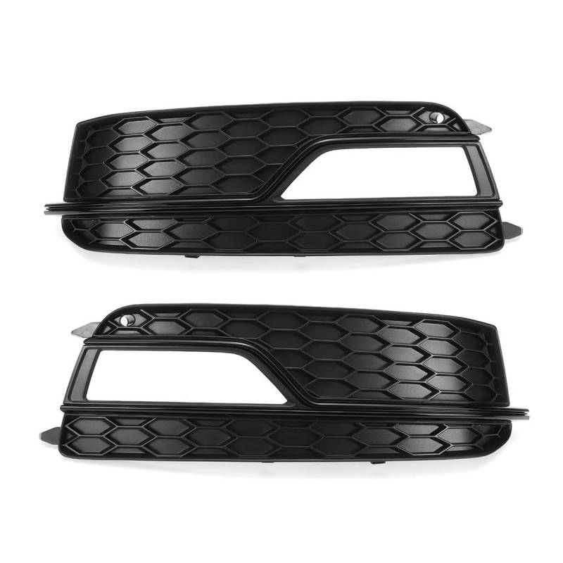 Auto-Frontgrill Paar Nebelscheinwerfer-Grillabdeckung Wabengitter 8T0807681K 8T0807682K Für A5 S-Line S5 2013–2017 Nebelscheinwerfer-Ziergitter Autogrills von CKGRHJSA