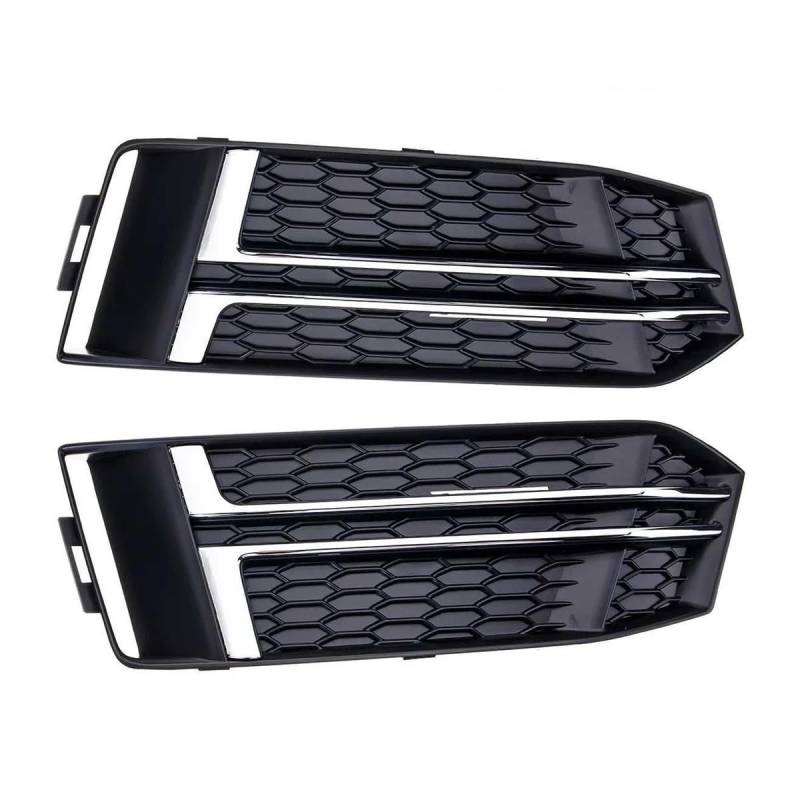 Auto-Frontgrill Paar Nebelscheinwerfergitter Für S4 A4 B9 S-Line 2016–2018 Wabenstil Nebelscheinwerfer Netzgitter-Abdeckung Autozubehör Autogrills von CKGRHJSA