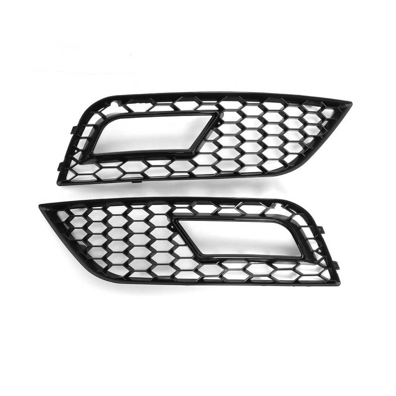 Auto-Frontgrill Unterer Kühlergrill Vorderen Stoßstange Für A4 B8.5 2013–2016 Chrom/Schwarz Nebelscheinwerfer-Lampenabdeckung Vorderer Grill Autogrills(09) von CKGRHJSA