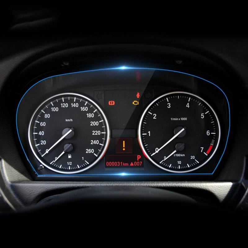 CKLS Dashboared Protector Autozubehör Innenraum Tacho Aufkleber transparent TPU Film refit Anti, für BMW E90 Serie 3 2005-2011 von CKLS