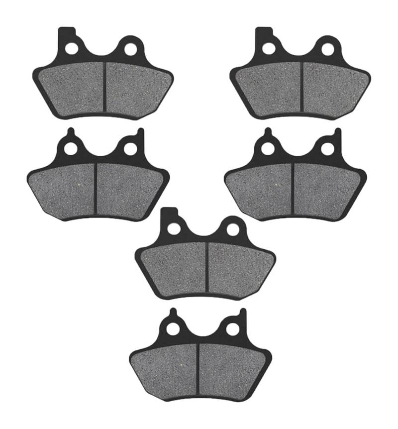 Bremsbeläge Für H&Arley Für D&avidson Für Dyna FXDX FXDL FXDWG FXDS-Con FXDXT FXDXi Für Touring FLHRi FLHR FLHRCi FLHT FLTR Motorradbremsbeläge Vorne Und Hinten(3 Pairs) von CKYDFE