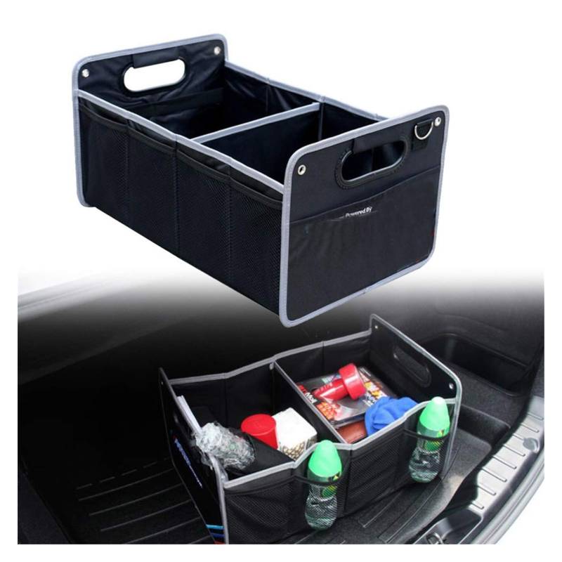 Auto Organizer Kofferraum,Kofferraumtasche Auto Auto-Hinterkoffer-Organizer Aufbewahrungsbox Multifunktions-faltbares Container-Hülle für BMW x1 x 2 x3 x6 x6 E39 E46 E60 E90 von CKryzillix