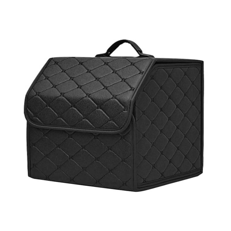 Auto Organizer Kofferraum,Kofferraumtasche Auto Kofferraum Organizer Bag Faltbare Leder Aufbewahrungsbox Tragbare wasserdichte Auto Container Home Outdoor Folding Aufbewahrungstasche(A) von CKryzillix