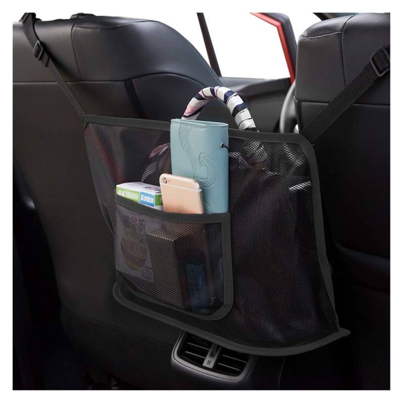 Auto Organizer Kofferraum,Kofferraumtasche Auto Netztasche Handtasche Halter Autositz Lagerung zwischen Sitzspeicher Pet Net Barrier Dog Net Barrier Auto Inneneinrichtungen(04) von CKryzillix