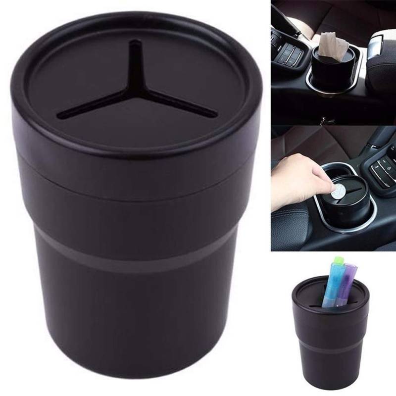 Auto Organizer Kofferraum,Kofferraumtasche Multifunktionale Auto Mini Stift Gewebe Münze Halter Box Tragbare Papierkorbbehälter Container Auto Innenteile von CKryzillix