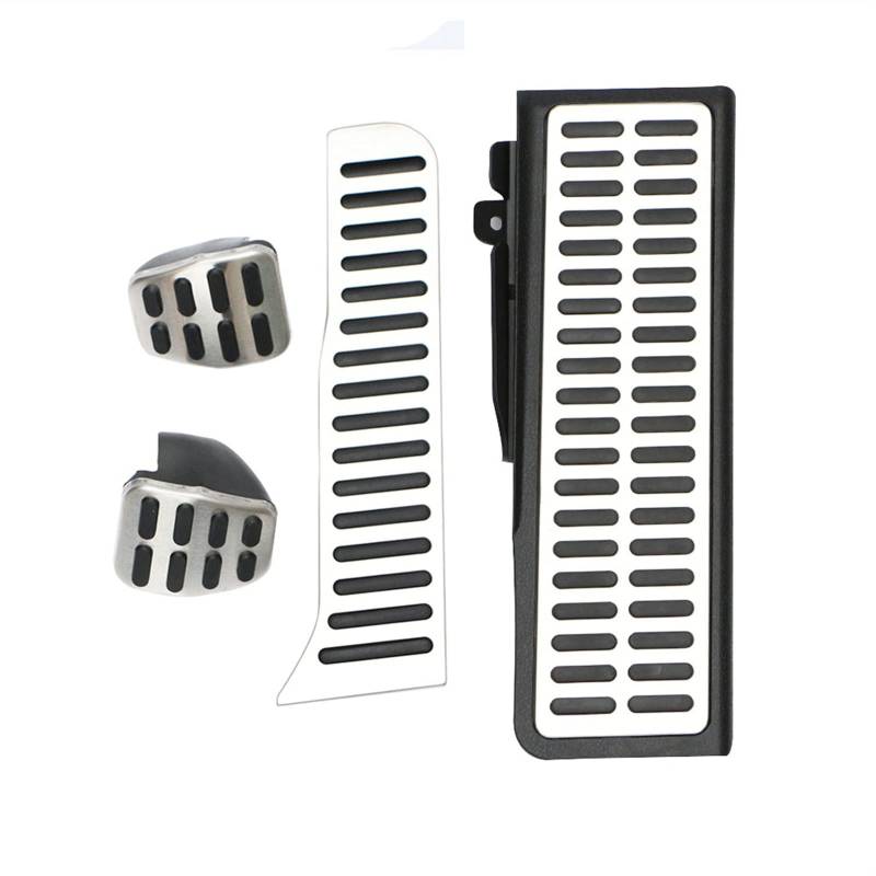 Auto Pedale,Fußstütze Pedalkappen Auto Gasbremse Ruhet Pedal Autopedale Passend für VW Golf 5 6 Mk5 Mk6. Jetta Mk5. Scirocco Cc TOUREG Passend für SKODA Octavia A5(MT with Rest) von CKryzillix