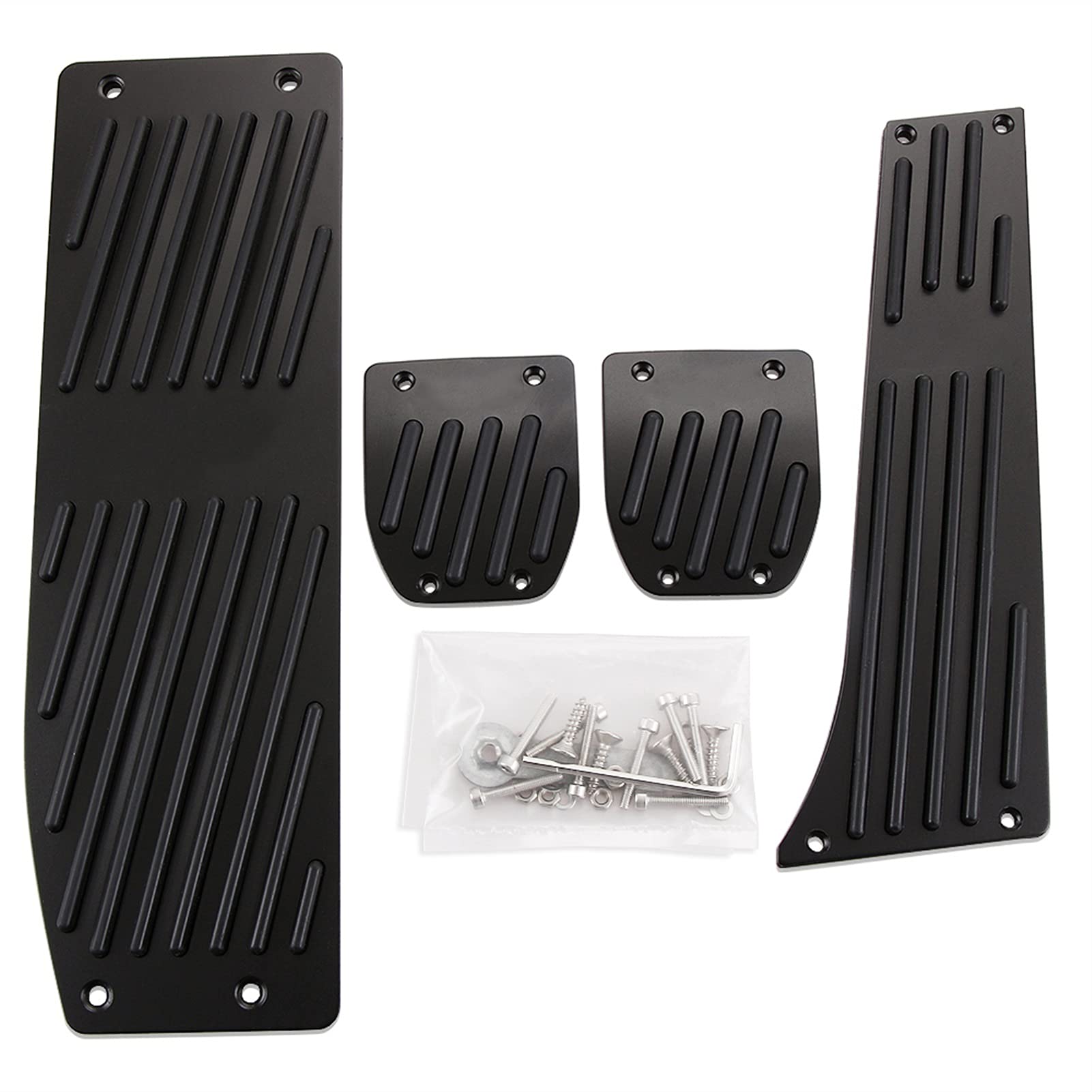 Auto Pedale,Fußstütze Pedalkappen Auto Gasbremsfußpedale Pedalabdeckung Passend für BMW F30 F10 F20 E34 E39 E90 E60 E63 F12 E84 F25 1 3 5 6 x1 x3 x5 Serie LHD(Black mt) von CKryzillix