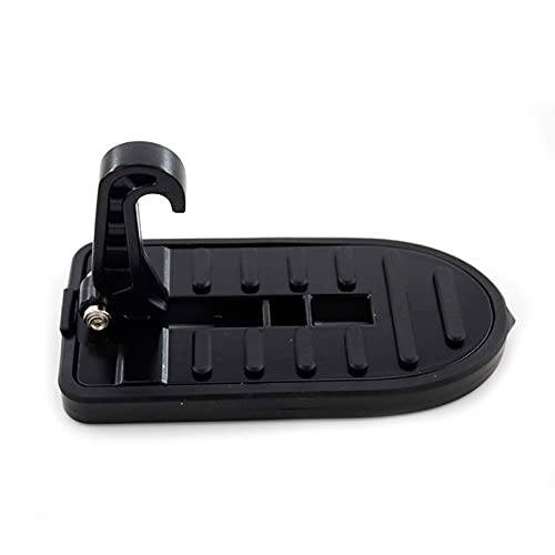 Auto Türstufe,Türstufe Multifunktions rutschfeste Auto Dachträger Schritt Auto Türschritt Universal Latch Haken Hilfsfußpedal Aluminiumlegierung(Black) von CKryzillix