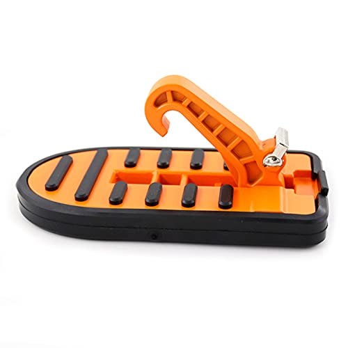 Auto Türstufe,Türstufe Multifunktions rutschfeste Auto Dachträger Schritt Auto Türschritt Universal Latch Haken Hilfsfußpedal Aluminiumlegierung(Orange) von CKryzillix