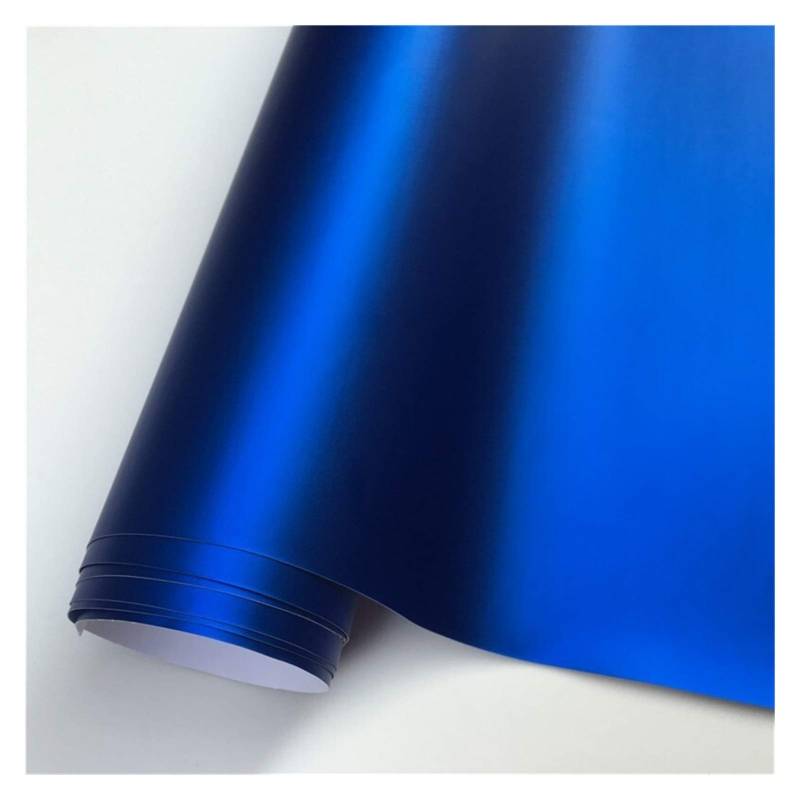 Autofolie,Car Wrapping Folie 14 Farbe matt satiniert Vinyl-Film-Aufkleber Aufkleber Blasen-Auto Verpackung Film(Dark Blue,152X50 cm) von CKryzillix